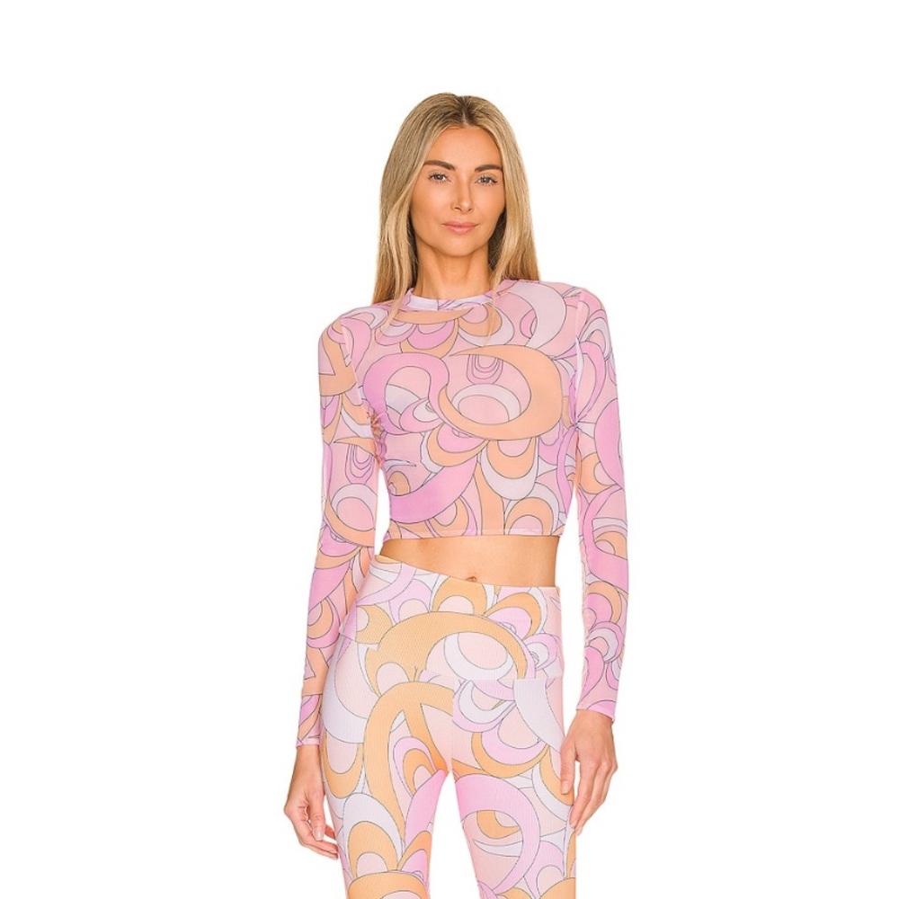Onzie Sheer Lotus Crop Top - Picture 1 of 6